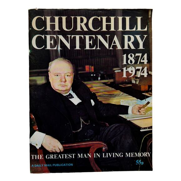 Vintage Daily Mail Winston Churchill Centenary 1874-1974 Pictorial Magazine - Picture 1 of 5